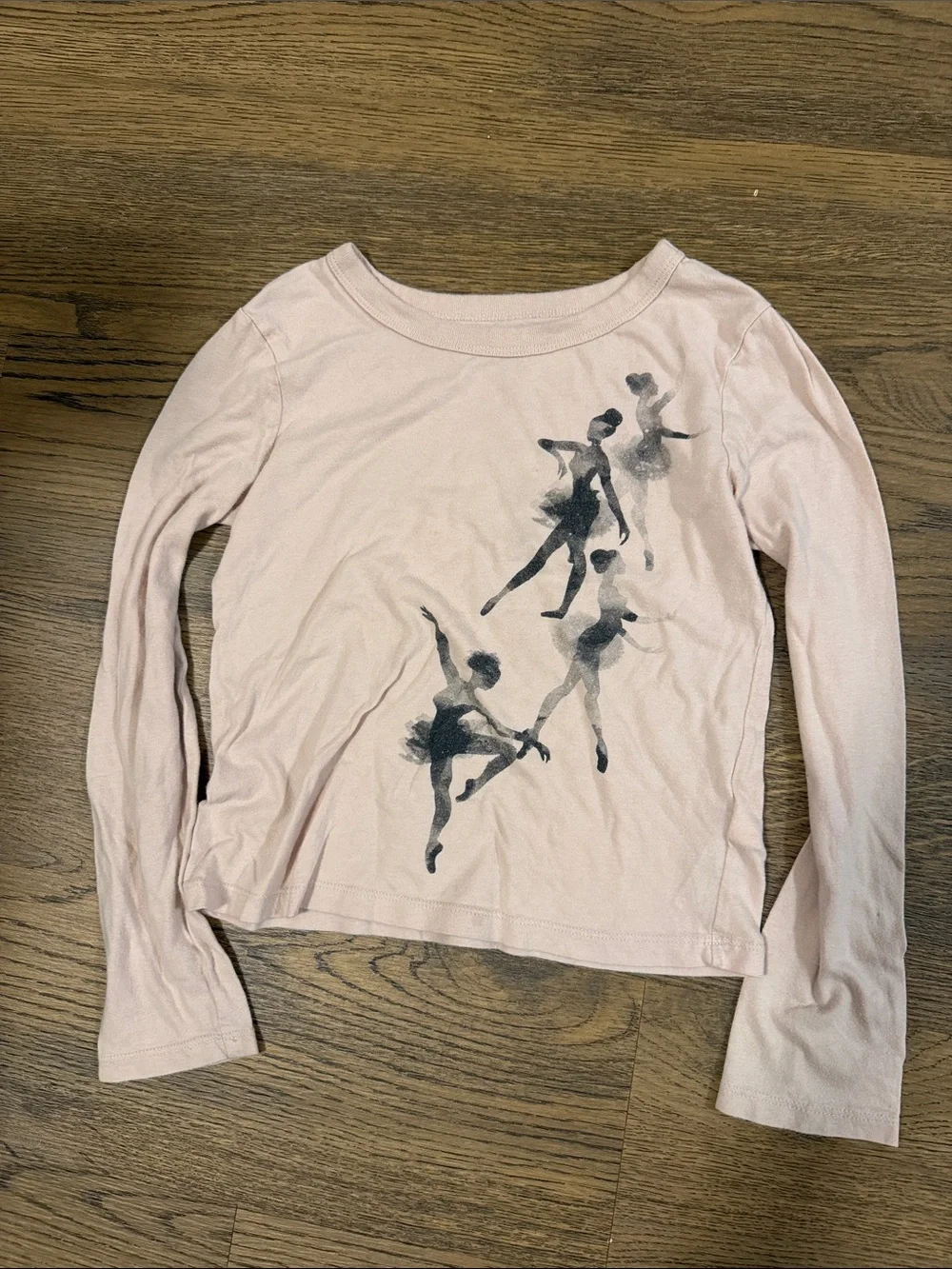 Set of 4 girls long sleeve tees - size M (8)